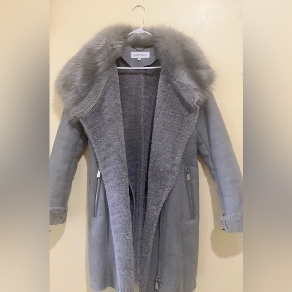 Calvin Klein suede coat size XS - Picture 3 of 8